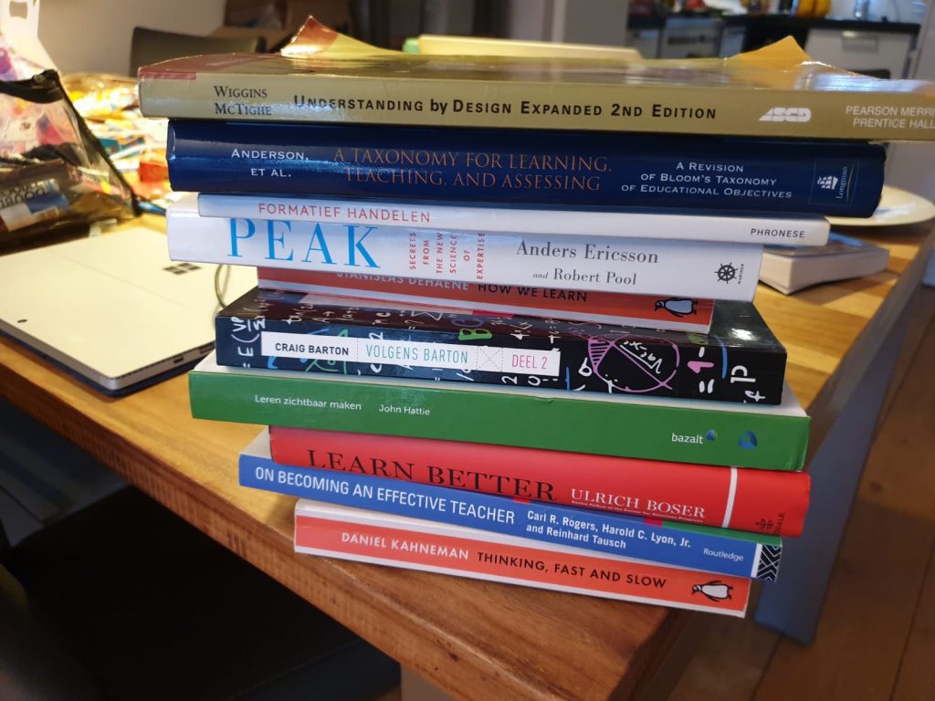 Collection of educational science books I have read in the past years